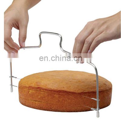 Stainless Steel Cake Stands Adjustable Wire Cake Cutter Slicer Leveler DIY Cake Baking Tools Kitchen Accessories Bread Baking