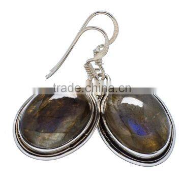 LABRADORITE 925 STERLING SILVER EARRINGS ,925 STERLING SILVER JEWELRY WHOLE SALE,JEWELRY EXPORTER EARRNGS