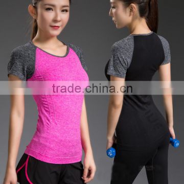Dry Fit Workout fitness Clothing Yoga Sports T Shirts Women Gym Shirts                        
                                                Quality Choice