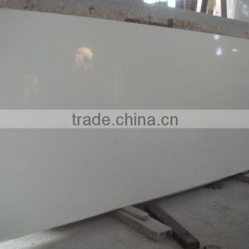 China engineered white quartz stacked stone countertop