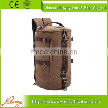 Hot sale!!! China design rounded canvas backpack travel bag