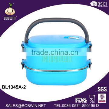 2 Tier Lunch Box With Handle