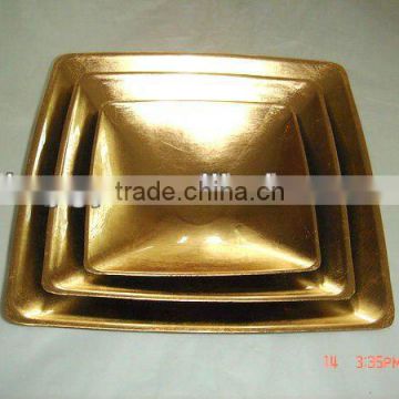 Gold Plastic Bowl