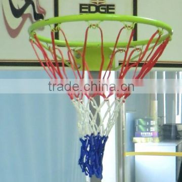 PP Material Tri-colored 21Inch 12 Loops Basketball Net Made in China