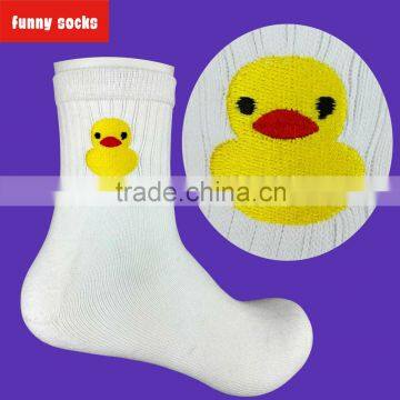 Funny womens cotton winter socks custom your own personalized embroidery designs socks white or black socks