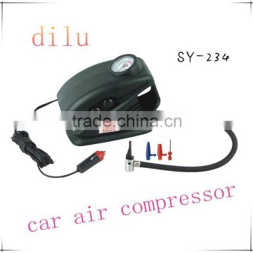 25L/Min mini car air compressor,12V portable mini air compressor,19MM*1 cylinder silent mini air compressor
