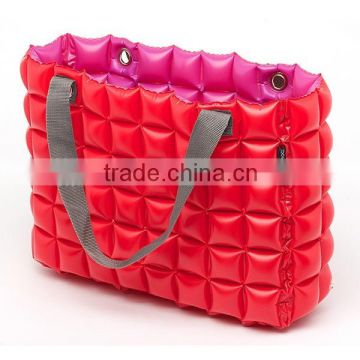 Red/Rose inflatable hand bubble bag