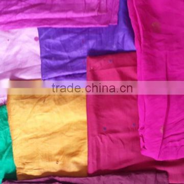 sari cut pieces in a meter length and longer for art and crafts, patchwork crafts, quilting