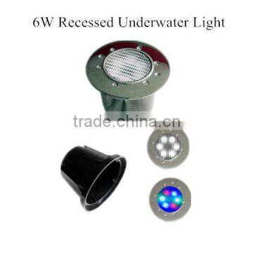 6W IP68 Recessed Underwater Light for outdoor led lighting