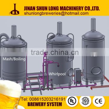 large 15bbl beer brewing equipment with 3 vessel beer brewhouse