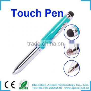 LED touch pen 3 in 1 capacitive screen stylus pen