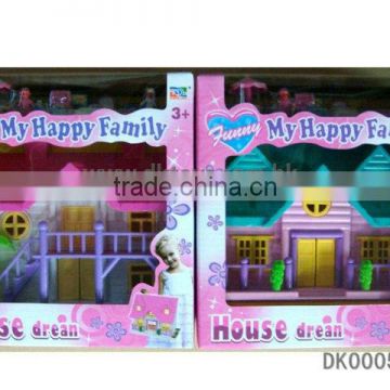 Funny Plastic Happy Family Toy Villa