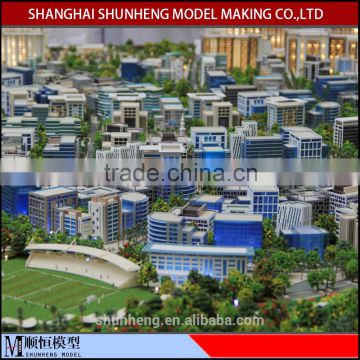 Community Building Model with Lighting System/building scale model making