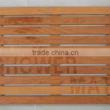 teak wooden shower room mat FSC approved