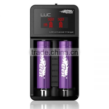 Original Efest LUC V2 imr 18650/26650 3.7v li-ion battery charger 2bay/slots smart charger