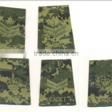 hot sale shoulder hook and loop patch/custom embroidery design patch for army