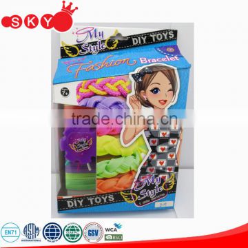 2016 party toy Colorful handmade bracelet kit diy girls toys Rubber Bands Bracelet Gift Loom Bands