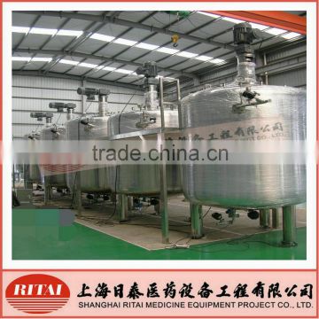 3000L Jacketed Pharmaceutical Stainless Steel Mixing Tank / Vessel