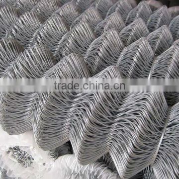 Galvanized chain link fence