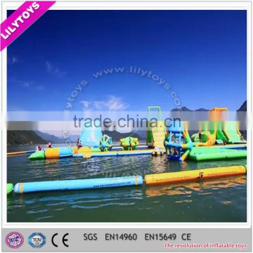 Exciting inflatable water toys with 0.99mm transparent PVC