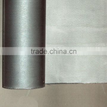 High silica fabric with one side coated of silicone rubber