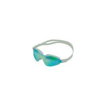 Green UV Protect Anti Fog Swimming Goggles with PC Lens Silicone Gasket