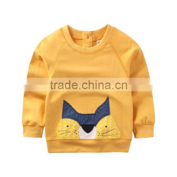 Funny cartoon pattern unisex yellow kids sublimation t-shirt