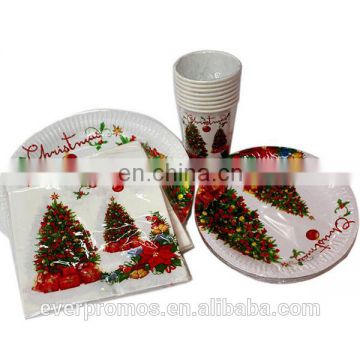 Disposable Party Paper Sets Birthday Paper Plate Paper Cup