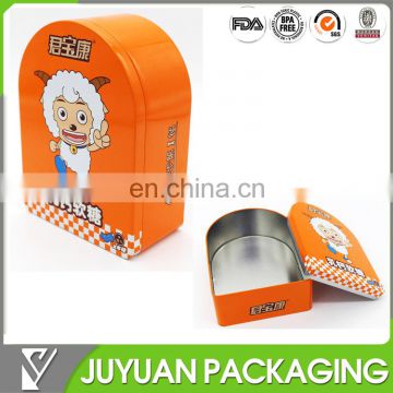 rectangular tin cookie box metal tin container for food package