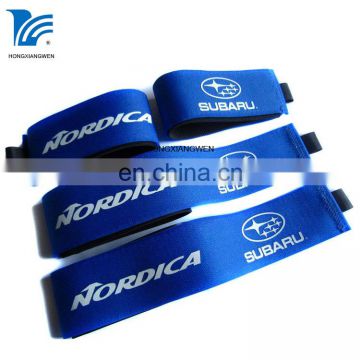 50*460mm trade assurance logo printed rubber alpine ski straps