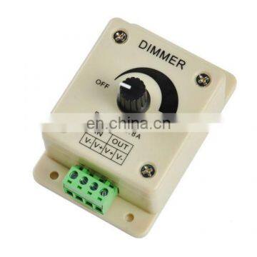 12V-24V 8A LED Knob Dimmer Switch Single Color Controllers for Led Strip