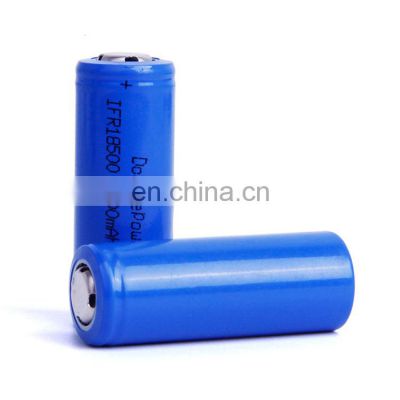 Reliable supplier 3.2V 1000mAh lifepo4 ifr 18500 rechargeable battery