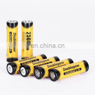 Wholesale price 3.7V 2500mAh ICR 18650 Li ion rechargeable lithium ion battery