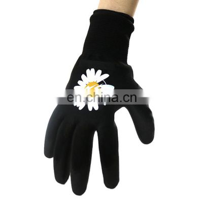 En388 4131 White Black Guantes de Trabajo Palm Coated Nylon PU Gloves Polyurethane Palm Fit Safety Glove Work Gloves