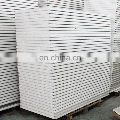 Easy installation mineral wool fire rated 100mm rock wool panel sandwich wall panel for factory house vila