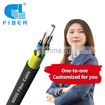 Outdoor Aireal Single Mode Fiber Optic Cable 24 Core ADSS OFC Fiber Optic Cable De Fibra Optica Adss Cable