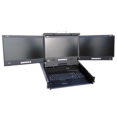 1.5u drawer Triple screen monitor LCD Display