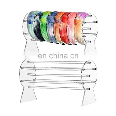 Clear Headband Holder Organizer Acrylic Headband and Hair Accessory Jewelry Organizer for Chains Bracelets Necklaces