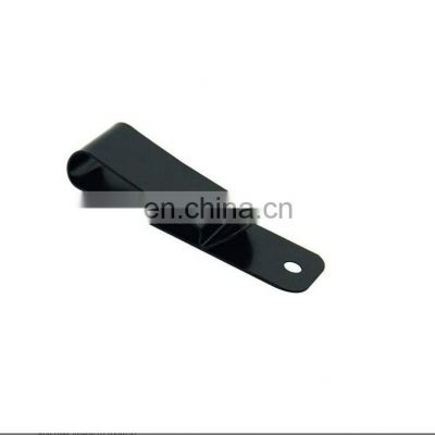 metal steel Leather clip fabrication services black spring belt Holster  clip