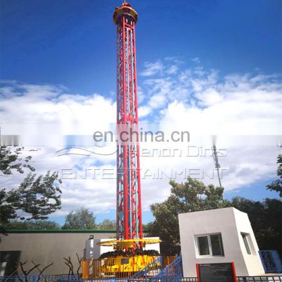 Thrilling theme park rides rotating sightseeing tower manufacturer with CE and ISO 9001