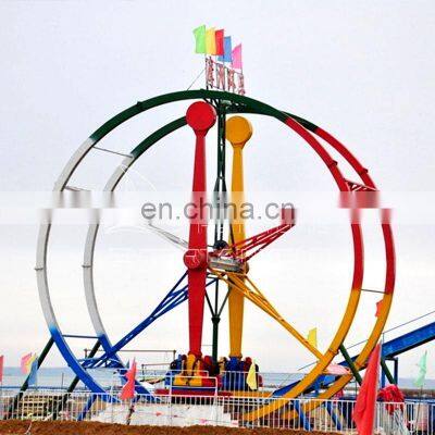 Ferris ring car 360 degree rotating ring rides theme park extreme rides ferris ring car for sale