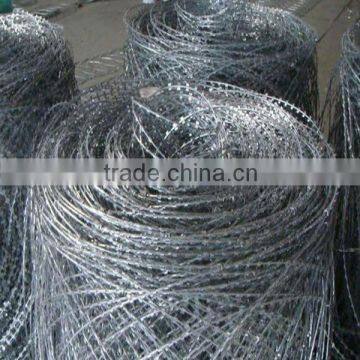 Razor barbed wire mesh fence