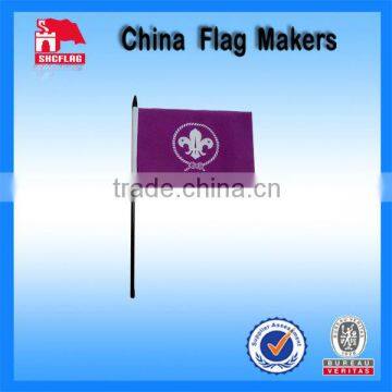 Scouts Purple Advertising Wind Shaking Paper Hand Flag