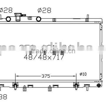 auto radiator(suitable for: Legacy/Outback 00-05; Caravan 3.0L 6cyl DPI: 2465 AT)