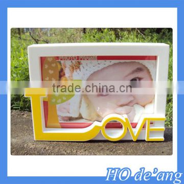 Hogift Wedding Photo Frames LOVE Creative Plastic Photo Frames 4 Colors Free Shipping Fashion Home Decoration