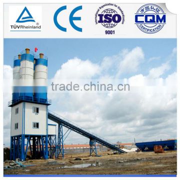 HLS60 60m3/h CE certified mini stationary concrete mixing plant concrete batching plant with CE and ISO9001 certification