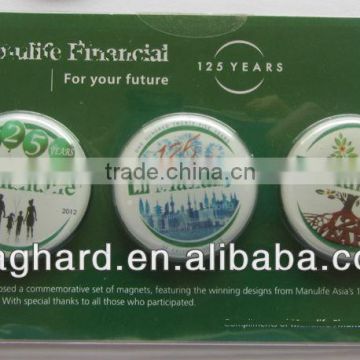 2013 promotional gifts epoxy round fridge magnets