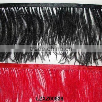 BLACK Ostrich Feather trim for garment dress LZXZ00536