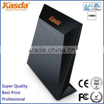 Kasda Dual USB Dual band 1750Mbps 802.11ac 3x3mimo wifi network routers with 4 10/100/1000Mbps ports