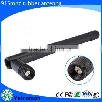 High quality manufacture 915mhz rubber antenna 3db gain foldable rubber duck antenna sma connector